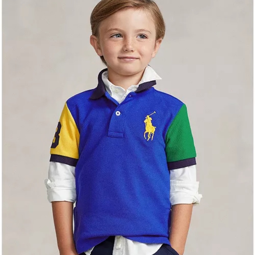 NWT Pony Cotton Mesh Polo